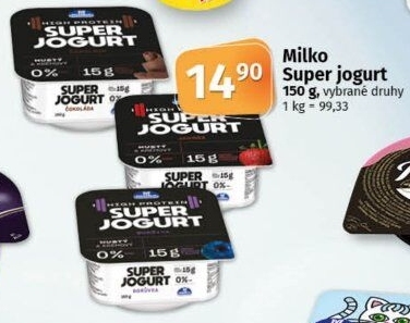 Super jogurt ochucený High protein 0% Milko