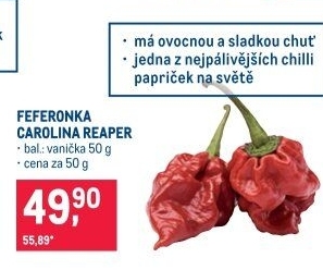 Feferonka Carolina Reaper