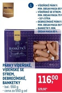 Párky Metro Premium