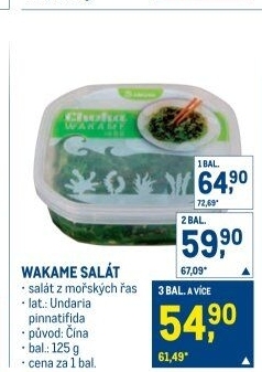 Salát Wakame z mořských řas
