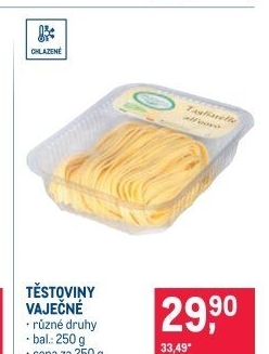 Těstoviny vaječné chlazené Cascina Verdesole