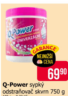 Odstraňovač skvrn sypký Q-Power