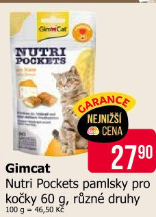 Pamlsky pro kočky Nutri Pockets Gimcat
