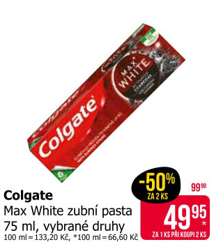 Pasta na zuby Max White Colgate