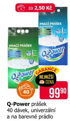 Prací prášek Q Power