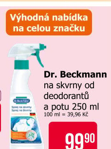 Sprej na skvrny od deodorantu a potu Dr. Beckmann