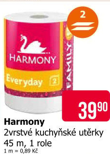 Utěrky kuchyňské 2vrstvé Every Day Family Harmony