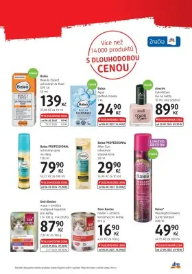 akční leták dm drogerie 3.7.2025-6.8.2025