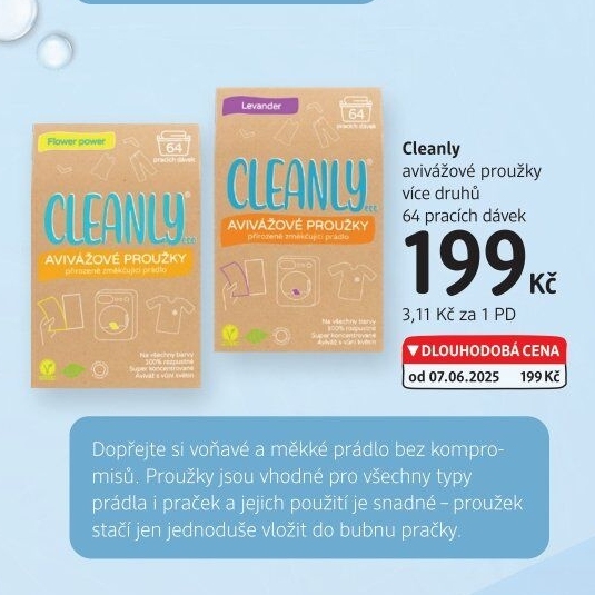 Avivážové proužky eco Cleanly