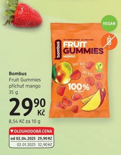 Gumové bonbony Fruit Gummies Bombus