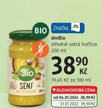 Hořčice dm Bio