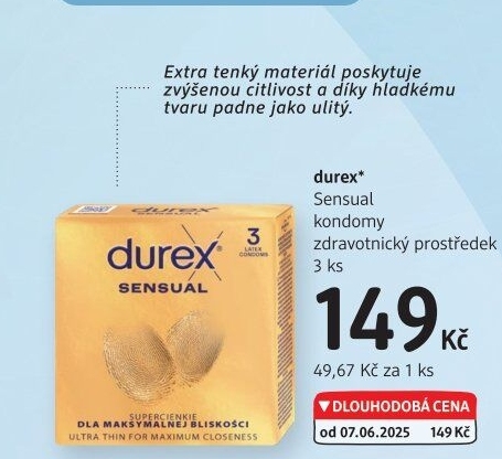 Kondomy Sensual Durex