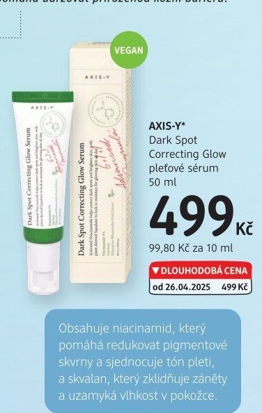 Pleťové sérum Dark Spot Correcting Glow AXIS-Y