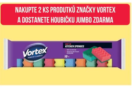 Vortex - Nakupte 2 kusy produtků značky Vortex a dostanete Houbičku Jumbo zdarma