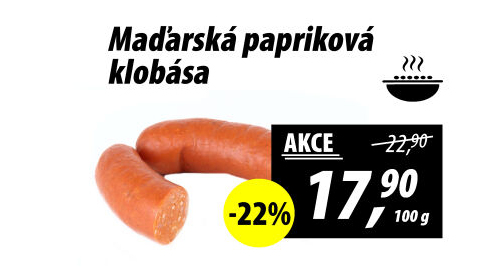 Maďarská papriková klobása