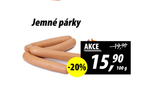 Párky jemné