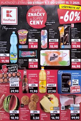 akční leták Kaufland 9.7.2025-15.7.2025