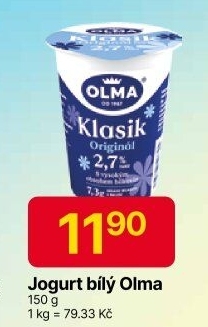 Bílý jogurt Klasik Olma