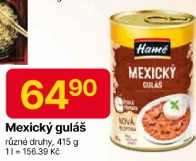 Mexický guláš Hamé - konzerva