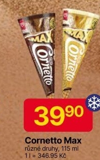 Nanuk kornout Cornetto Max Algida