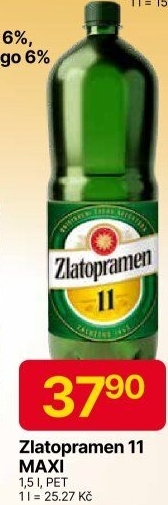 Pivo světlý ležák 11° Zlatopramen
