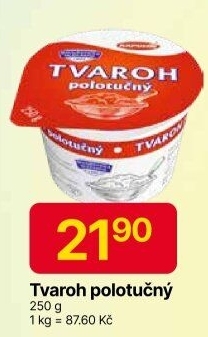 Tvaroh polotučný Kapucín
