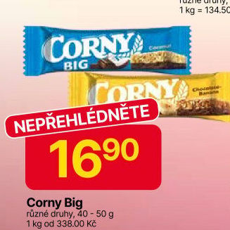Tyčinka cereální BIG Corny