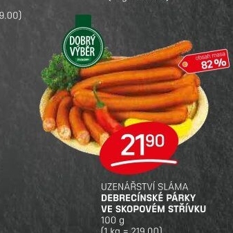 Debrecínské párky Prémium Dobrý Výběr