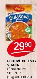 Instantní polévky Poctivá polévka Vitana