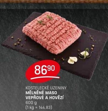 Mleté maso mix Kostelecké uzeniny