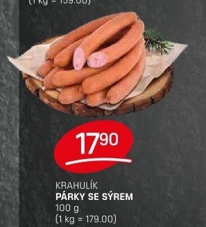 Párky se sýrem Krahulík