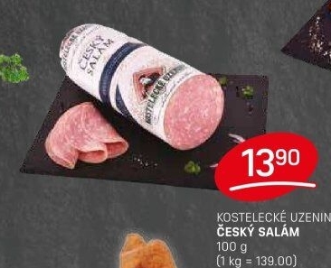 Salám český Kostelecké uzeniny