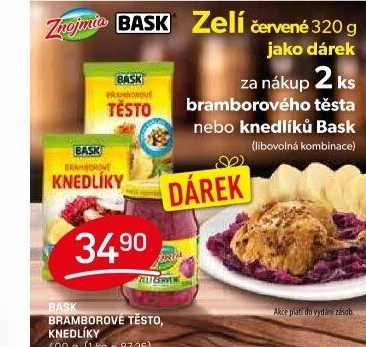 Těsto bramborové v prášku Bask