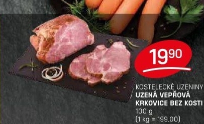 Vepřová krkovice uzená bez kosti Kostelecké uzeniny