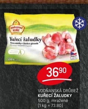 Žaludky kuřecí mražené Vodňanské kuře