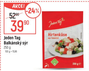 Balkánský sýr Jeden Tag