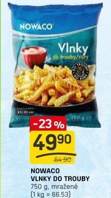 Hranolky vlnky mražené Nowaco