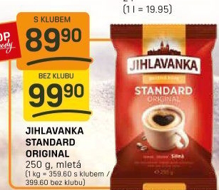 Mletá káva Standard Jihlavanka