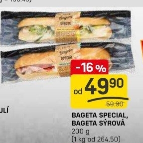 Obložená bageta