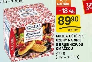 Oštěpek na gril Koliba Mlékárna Bystřice pod Hostýnem