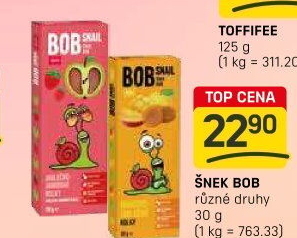 Ovocné pásky Šnek BOB LLC Eco Snack