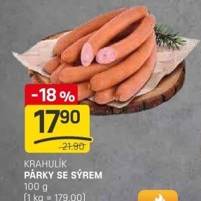 Párky se sýrem Krahulík