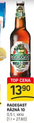 Pivo světlé výčepní Rázná 10° Radegast