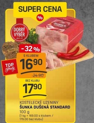 Šunka dušená standard Dobrý Výběr