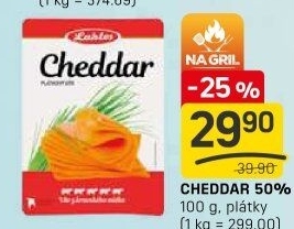 Sýr Cheddar 50% Laktos
