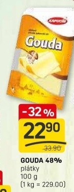 Sýr Gouda 48% Kapucín