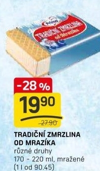 Tradiční zmrzliny od Mrazíka Prima