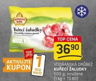 Žaludky kuřecí mražené Vodňanské kuře