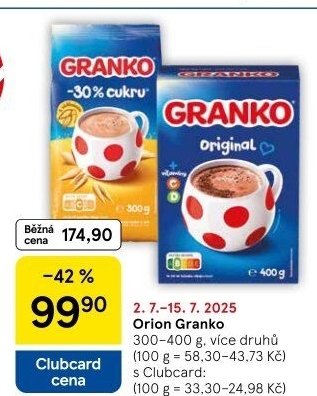 Instantní kakao Granko Orion