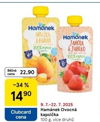 Kapsička ovocná Hamánek